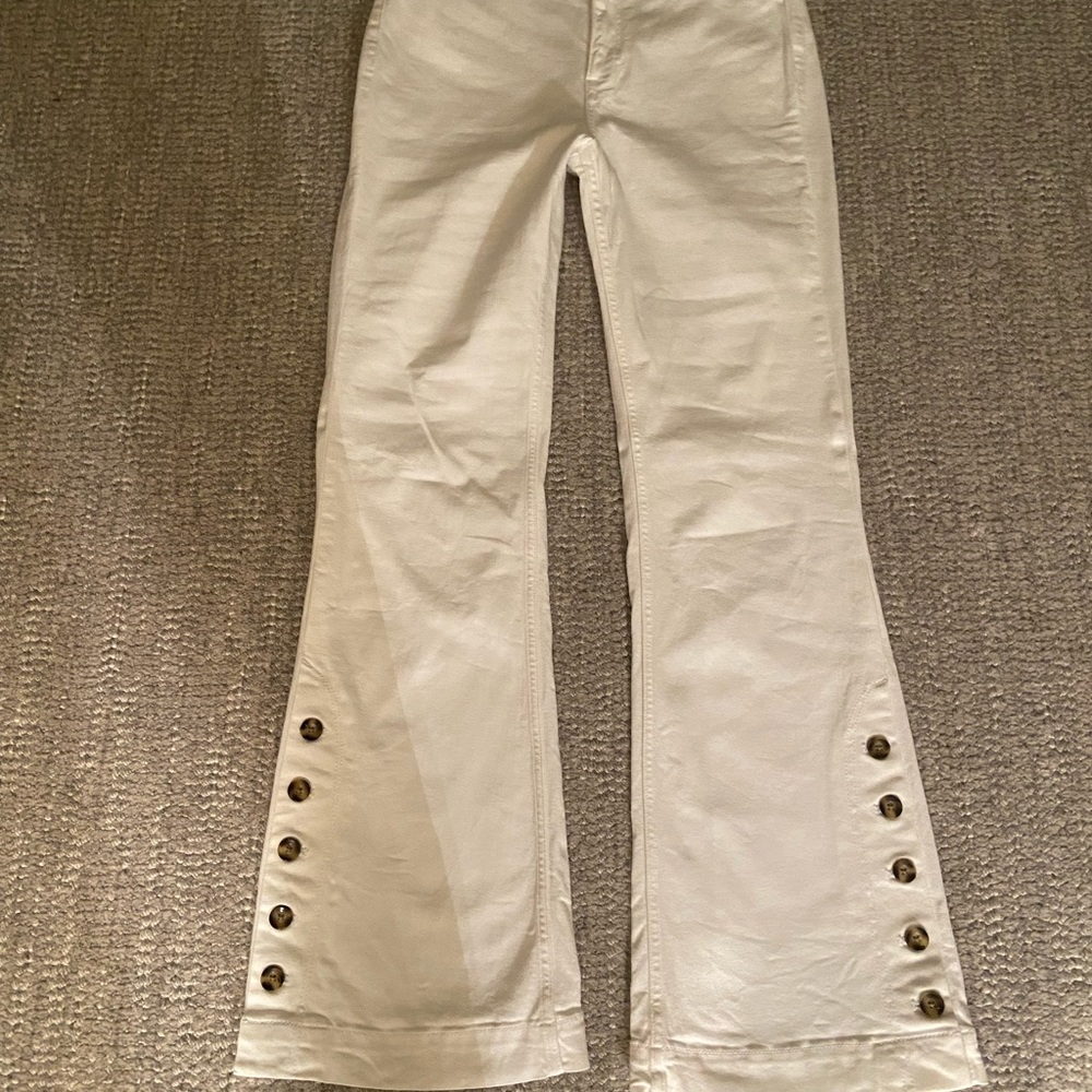 Anthropologie (Pilcro and the Letterpress) white jeans